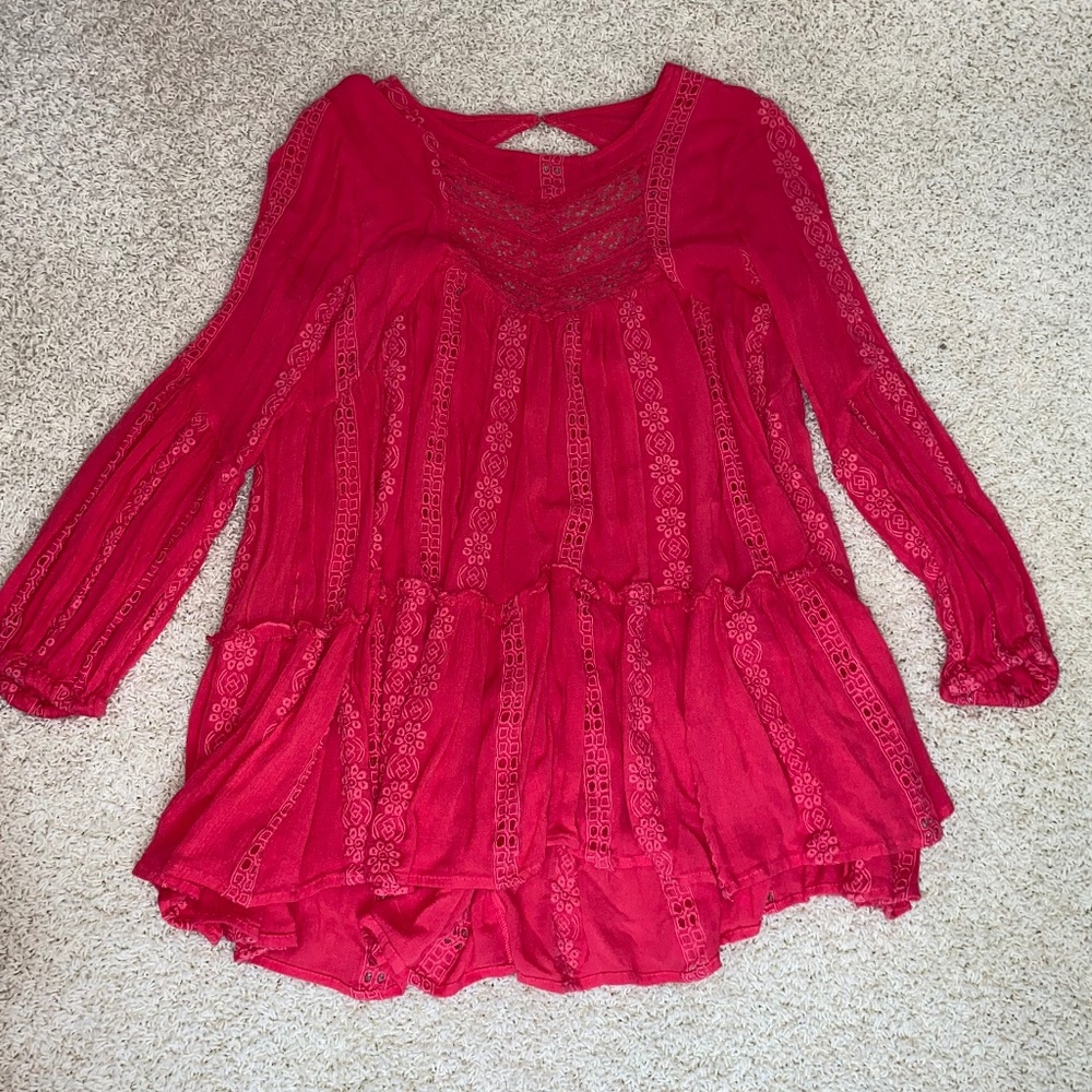 Free People "Sweetest Dream" Pink Tunic